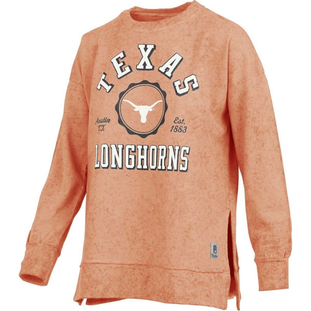 Texas Longhorns Women’s Orange Sweatshirt Football Softball Baseball Volleyball
